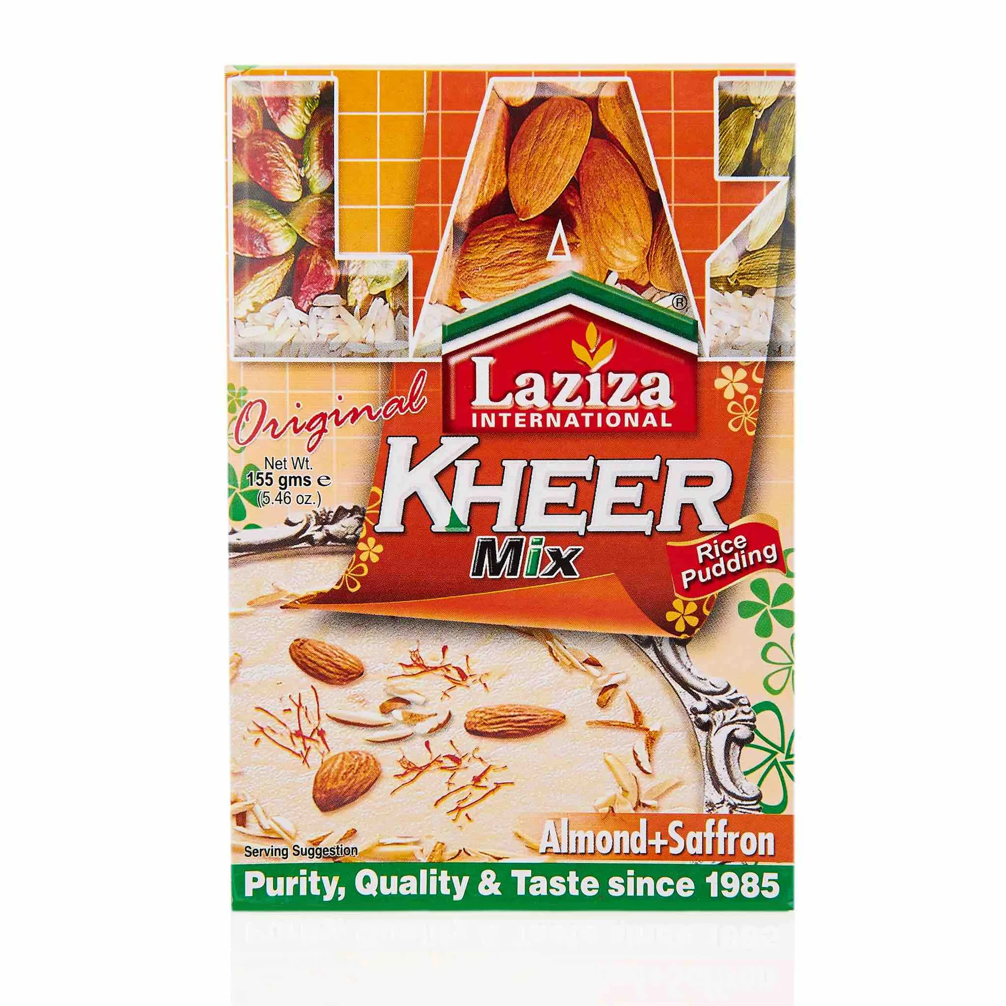 LAZIZA KHEER MIX ALMOND+SAFFRON 155GM