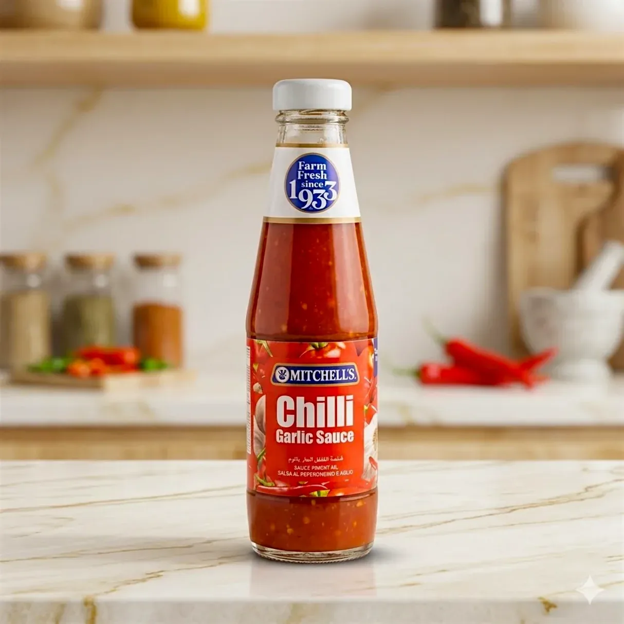 MITCHELLS CHILLI GARLIC SAUCE 300G