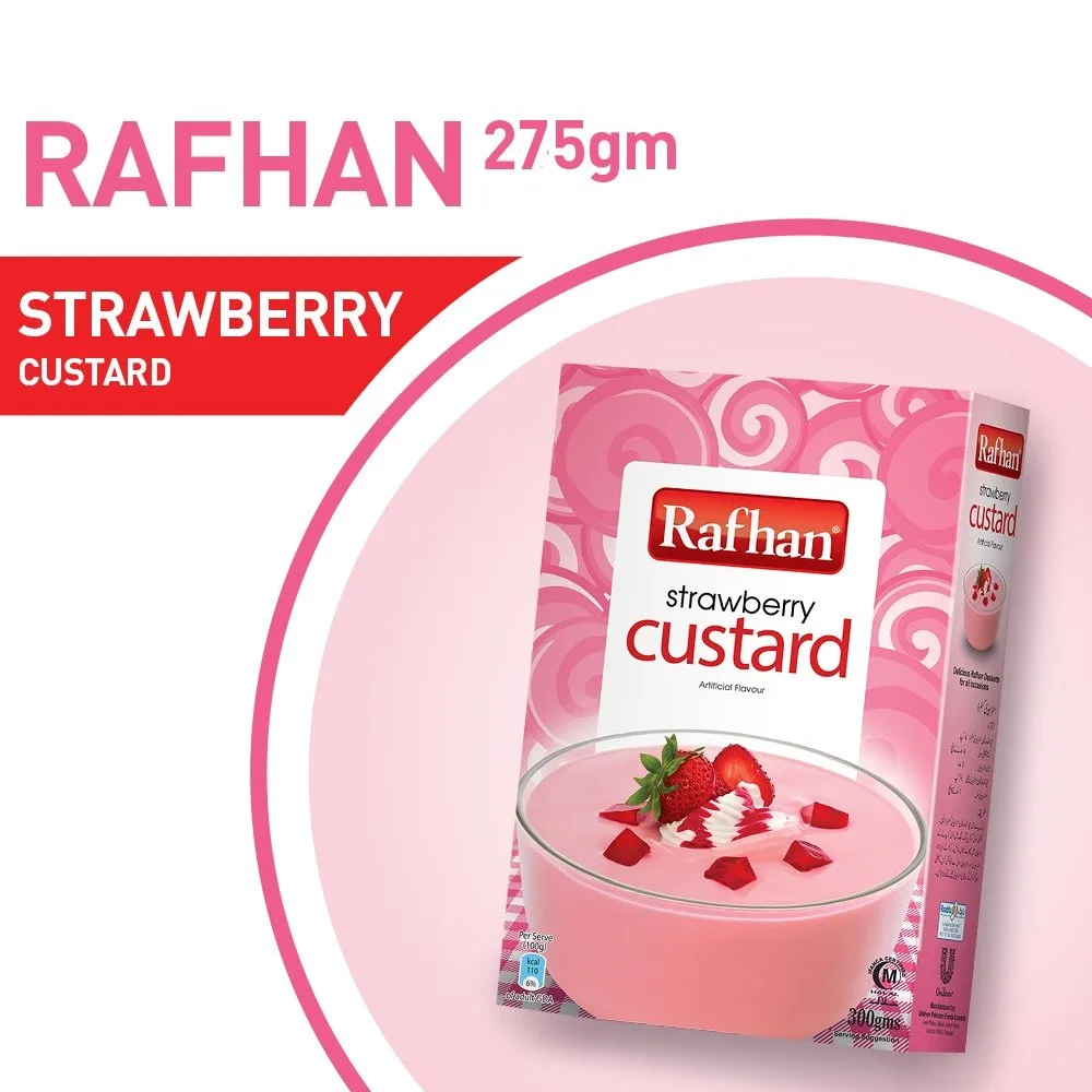 RAFHAN STRAWBERRY CUSTARD 275G