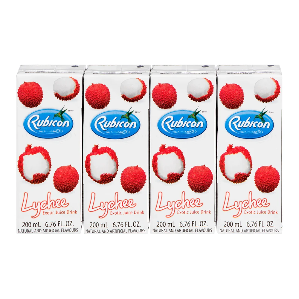 RUBICON LITCHI DRINK 200ML (4 PACKS)
