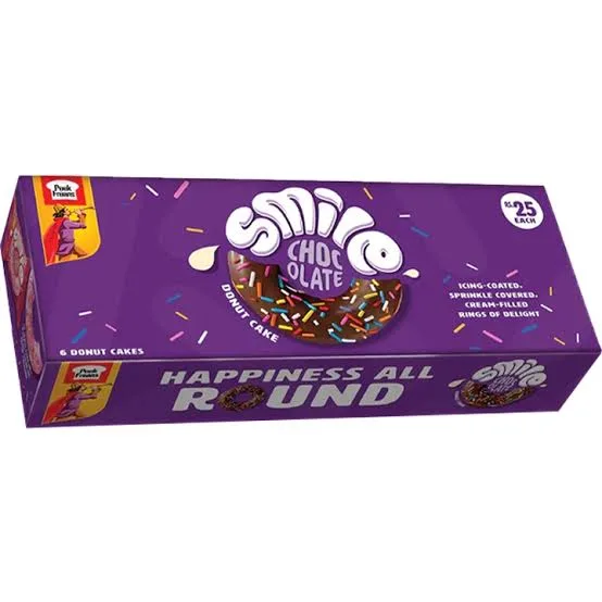 EBM DONUT CAKE SMILE CHOCOLATE 233.8GM