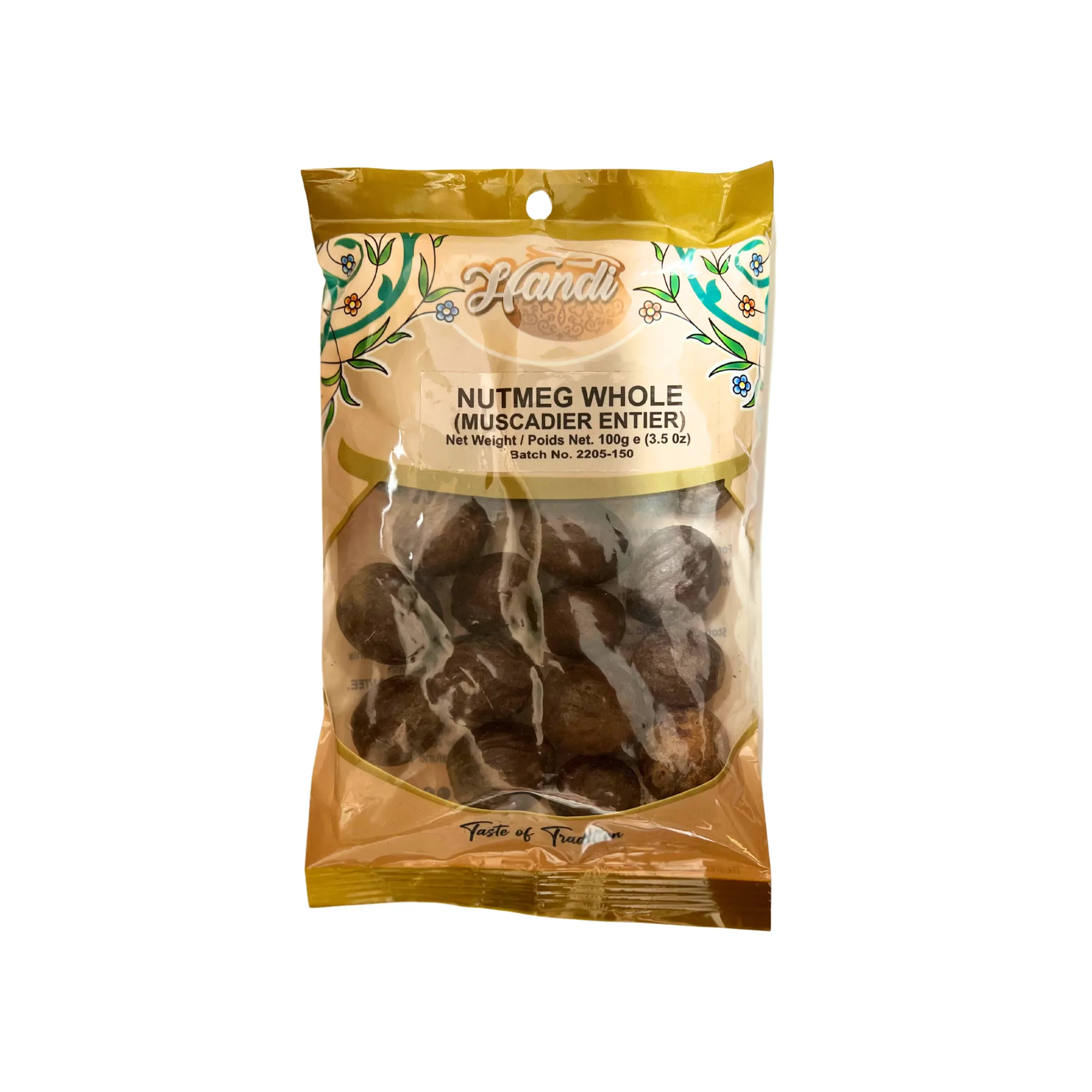 HANDI NUTMEG WHOLE 100G