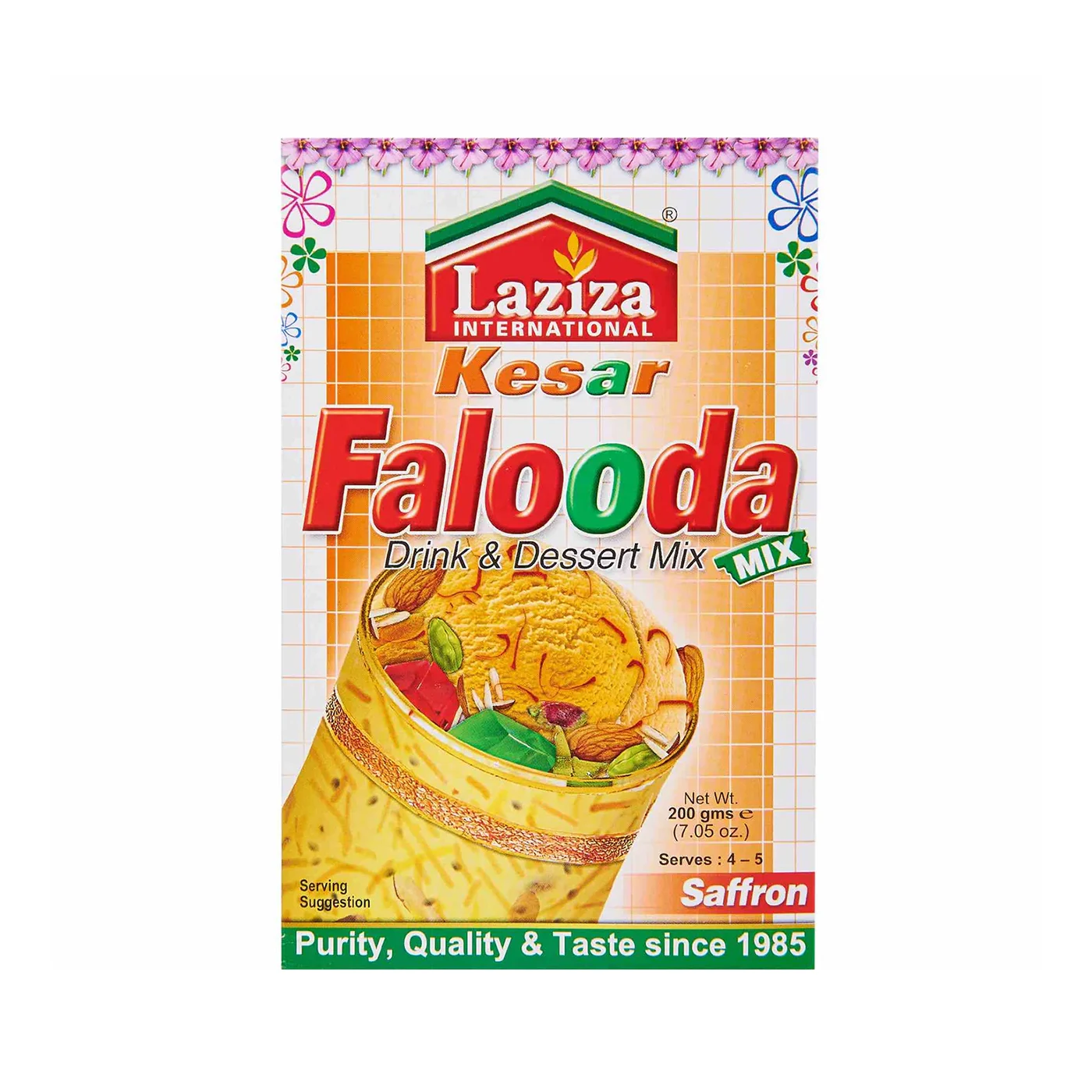 LAZIZA KESAR FALOODA MIX 200GM