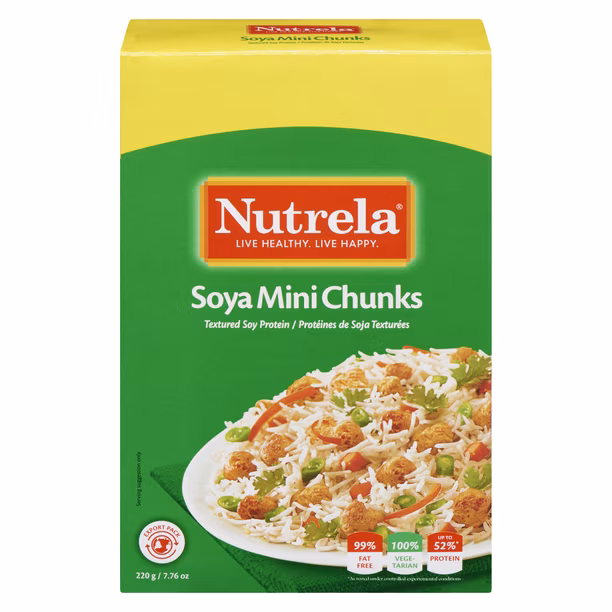 NUTRELA MINI SOYA CHUNKS 220GM