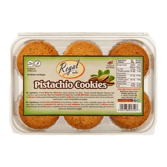 REGAL PISTACHIO COOKIES 360GM
