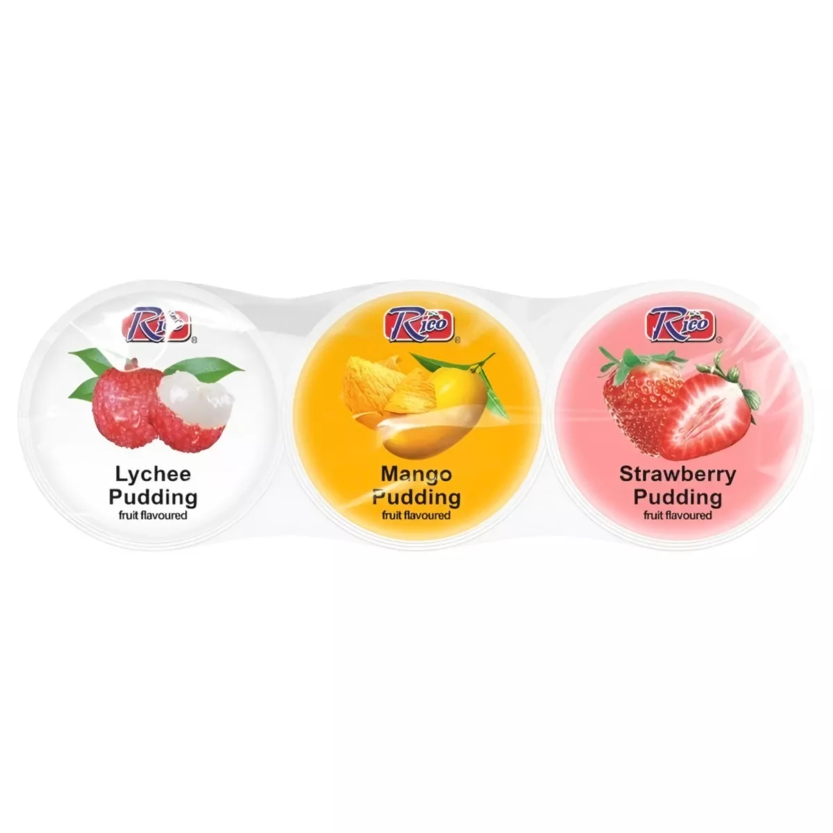 Pran Pudding Mango Lychee & Strawberry 120Gm x 6Units