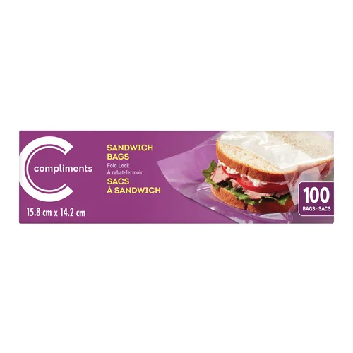 COMP SANDWICH BAGS 100 BAGS
