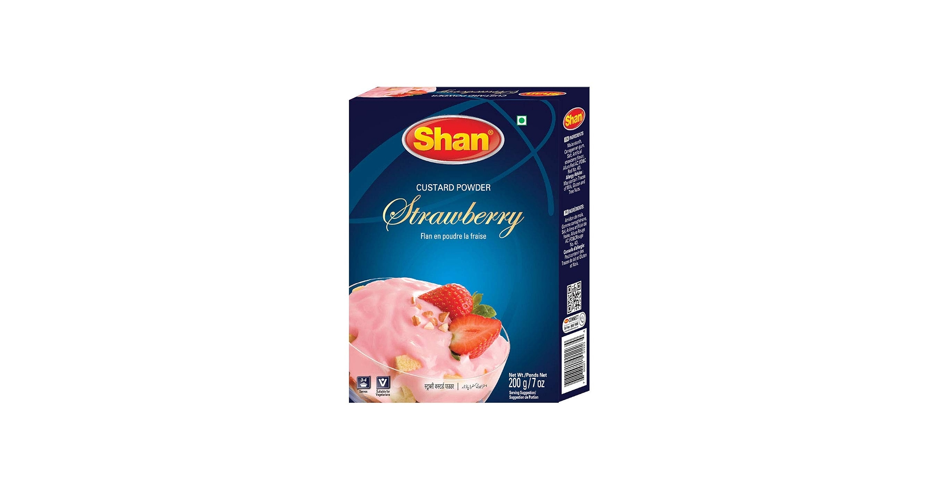 SHAN STRAWBERRY CUSTARD POWDER 200G