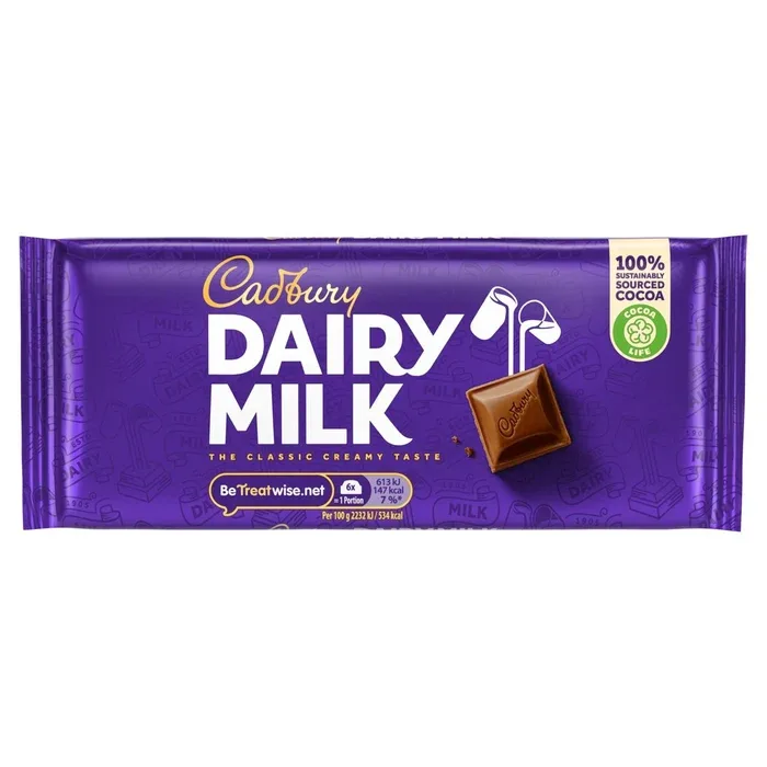 CADBURY DAIRY MILK CHOCOLATE 110 GM