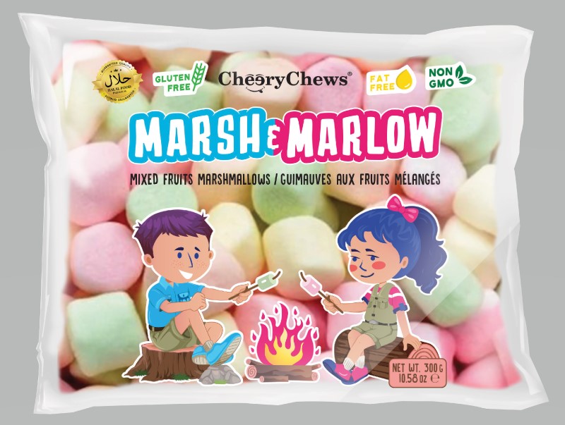 Marsh & Marlow - Mixed Fruit Marshmallow 300Gm