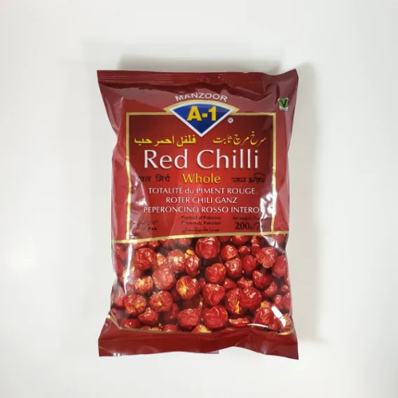 A-1 ROUND RED CHILLI 200GM