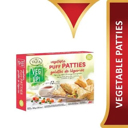 TAZA VEGETABLE PUFF PATTIES 720G
