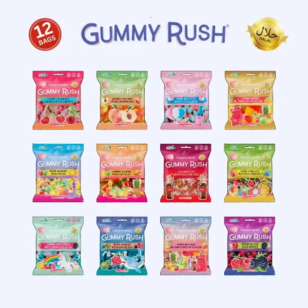 GUMMY RUSH ASSORTED 90GM