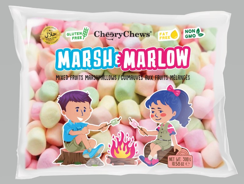 Marsh & Marlow - Mini Miixed Fruit Marshmallow 300Gm