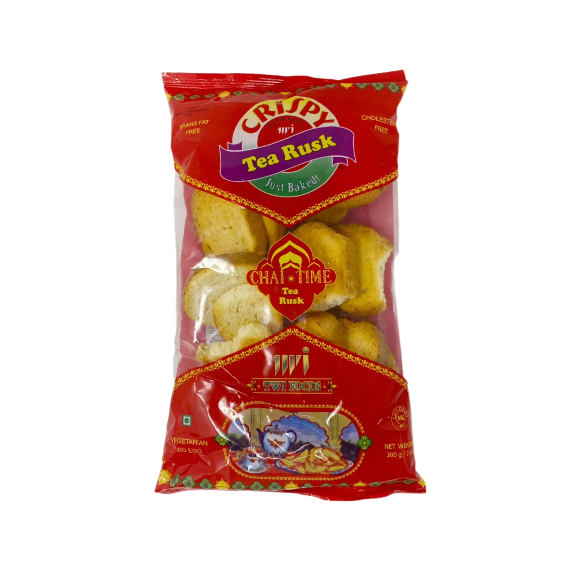CRISPY TEA RUSK RED 200GM